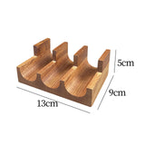 Maxbell Maxbell Wooden Sushi Holder Stand Sushi Serving Plate for Parties Desktop Restaurant 3 Grid