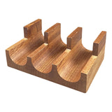 Maxbell Maxbell Wooden Sushi Holder Stand Sushi Serving Plate for Parties Desktop Restaurant 3 Grid