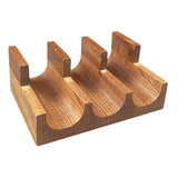 Maxbell Maxbell Wooden Sushi Holder Stand Sushi Serving Plate for Parties Desktop Restaurant 3 Grid