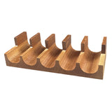 Maxbell Maxbell Wooden Sushi Holder Stand Sushi Serving Plate for Parties Desktop Restaurant 5 Grid