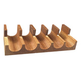 Maxbell Maxbell Wooden Sushi Holder Stand Sushi Serving Plate for Parties Desktop Restaurant 5 Grid