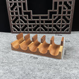 Maxbell Maxbell Wooden Sushi Holder Stand Sushi Serving Plate for Parties Desktop Restaurant 5 Grid