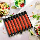 Maxbell 8 Grids Sausage Grill Snacks Maker Hot Dog Presser Maker for Kitchen Outdoor