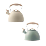 Maxbell Whistling Tea Kettle Portable Loud Whistle Kettle for Camping Dorm Household beige