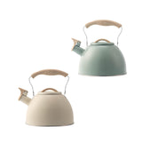 Maxbell Whistling Tea Kettle Portable Loud Whistle Kettle for Camping Dorm Household beige