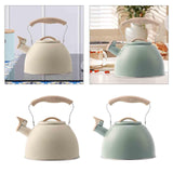 Maxbell Whistling Tea Kettle Portable Loud Whistle Kettle for Camping Dorm Household beige