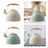 Maxbell Whistling Tea Kettle Portable Loud Whistle Kettle for Camping Dorm Household beige