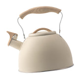 Maxbell Whistling Tea Kettle Portable Loud Whistle Kettle for Camping Dorm Household beige