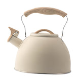 Maxbell Whistling Tea Kettle Portable Loud Whistle Kettle for Camping Dorm Household beige