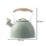 Maxbell Whistling Tea Kettle Portable Loud Whistle Kettle for Camping Dorm Household green