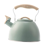 Maxbell Whistling Tea Kettle Portable Loud Whistle Kettle for Camping Dorm Household green