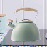 Maxbell Whistling Tea Kettle Portable Loud Whistle Kettle for Camping Dorm Household green