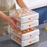 Maxbell Drawer Egg Fresh Storage Box Durable Egg Tray for Cabinet Refrigerator