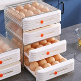 Maxbell Drawer Egg Fresh Storage Box Durable Egg Tray for Cabinet Refrigerator