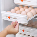 Maxbell Drawer Egg Fresh Storage Box Durable Egg Tray for Cabinet Refrigerator