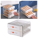 Maxbell Drawer Egg Fresh Storage Box Durable Egg Tray for Cabinet Refrigerator