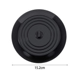 Maxbell Silicone Sink Plug Utility Cleaning Tool Silicone Sink Stopper Drain Stopper Black