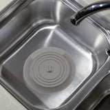 Maxbell Silicone Sink Plug Utility Cleaning Tool Silicone Sink Stopper Drain Stopper Gray
