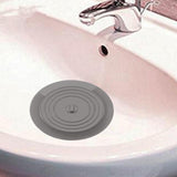 Maxbell Silicone Sink Plug Utility Cleaning Tool Silicone Sink Stopper Drain Stopper Gray