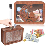 Maxbell Retro Money Box with Counter Portable Money Saving Box for Kids Adults Child 10000 euros