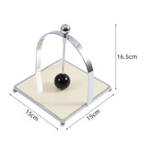 Maxbell Napkin Holder Convenient Iron Tissue Rack for Picnics Bedroom Birthday Party White