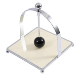 Maxbell Napkin Holder Convenient Iron Tissue Rack for Picnics Bedroom Birthday Party White