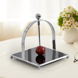 Maxbell Napkin Holder Convenient Iron Tissue Rack for Picnics Bedroom Birthday Party Black