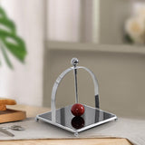 Maxbell Napkin Holder Convenient Iron Tissue Rack for Picnics Bedroom Birthday Party Black