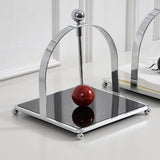 Maxbell Napkin Holder Convenient Iron Tissue Rack for Picnics Bedroom Birthday Party Black