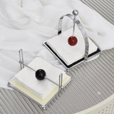 Maxbell Paper Napkin Holder Durable Napkin Storage Rack for Dining Room Bar Bathroom White