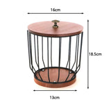Maxbell Coffee Pod Holder Rustproof Space Saving Coffee Filter Holder for Livingroom With Lid