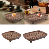 Maxbell Chinese Gongfu Tea Tray Sturdy Smooth Small Tea Tray for Cafes Home Teahouse Square