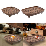 Maxbell Chinese Gongfu Tea Tray Sturdy Smooth Small Tea Tray for Cafes Home Teahouse Square