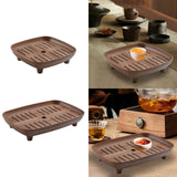 Maxbell Chinese Gongfu Tea Tray Sturdy Smooth Small Tea Tray for Cafes Home Teahouse Square