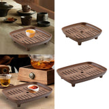 Maxbell Chinese Gongfu Tea Tray Sturdy Smooth Small Tea Tray for Cafes Home Teahouse Square