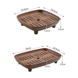 Maxbell Chinese Gongfu Tea Tray Sturdy Smooth Small Tea Tray for Cafes Home Teahouse Square