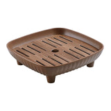 Maxbell Chinese Gongfu Tea Tray Sturdy Smooth Small Tea Tray for Cafes Home Teahouse Square