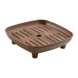 Maxbell Chinese Gongfu Tea Tray Sturdy Smooth Small Tea Tray for Cafes Home Teahouse Square