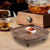 Maxbell Chinese Gongfu Tea Tray Sturdy Smooth Small Tea Tray for Cafes Home Teahouse Square