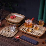 Maxbell Chinese Gongfu Tea Tray Sturdy Smooth Small Tea Tray for Cafes Home Teahouse Rectangle