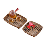 Maxbell Chinese Gongfu Tea Tray Sturdy Smooth Small Tea Tray for Cafes Home Teahouse Rectangle