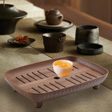 Maxbell Chinese Gongfu Tea Tray Sturdy Smooth Small Tea Tray for Cafes Home Teahouse Rectangle