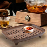 Maxbell Chinese Gongfu Tea Tray Sturdy Smooth Small Tea Tray for Cafes Home Teahouse Rectangle