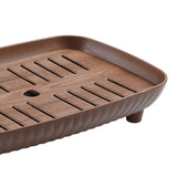 Maxbell Chinese Gongfu Tea Tray Sturdy Smooth Small Tea Tray for Cafes Home Teahouse Rectangle