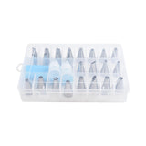 Maxbell 24x Russian Piping Tips Set Icing Piping Nozzles for Cupcake Weddings Baking style A