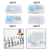 Maxbell 24x Russian Piping Tips Set Icing Piping Nozzles for Cupcake Weddings Baking style A