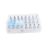 Maxbell 24x Russian Piping Tips Set Icing Piping Nozzles for Cupcake Weddings Baking style A