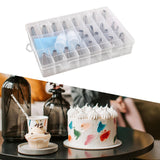 Maxbell 24x Russian Piping Tips Set Icing Piping Nozzles for Cupcake Weddings Baking style A