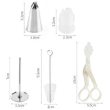 Maxbell 24x Russian Piping Tips Set Icing Piping Nozzles for Cupcake Weddings Baking style B