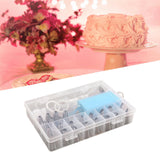 Maxbell 24x Russian Piping Tips Set Icing Piping Nozzles for Cupcake Weddings Baking style C